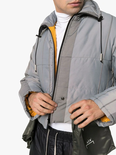 A-cold-wall* Puffer Jacket W/ Detachable Pockets In Grey | ModeSens