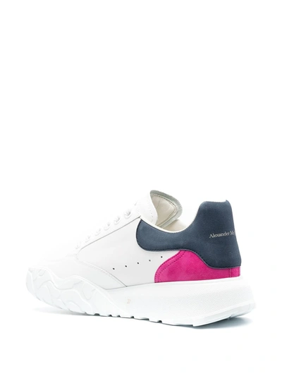 Shop Alexander Mcqueen Oversized Court Low-top Sneakers In White