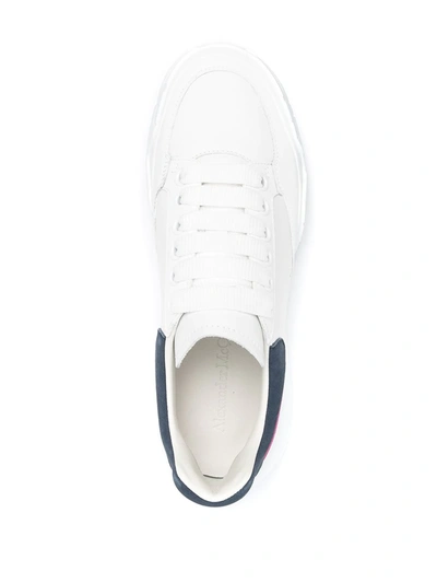 Shop Alexander Mcqueen Oversized Court Low-top Sneakers In White