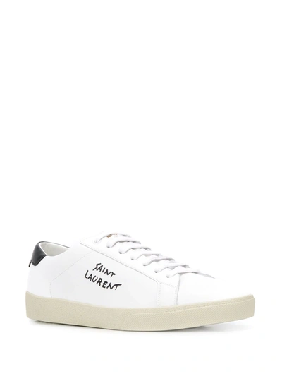 Shop Saint Laurent Court Classic Sl/06 Sneakers In White