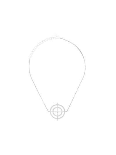 Anissa Kermiche Eye For An Eye Choker In Grey