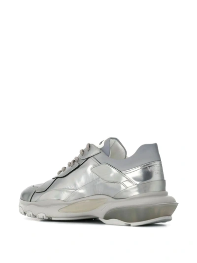 Shop Valentino Bounce Low-top Sneakers In Silver