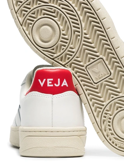 Shop Veja Low Top Lace-up Sneakers In White