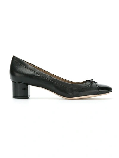 Shop Sarah Chofakian Amour Bow-embellished Pumps In Black