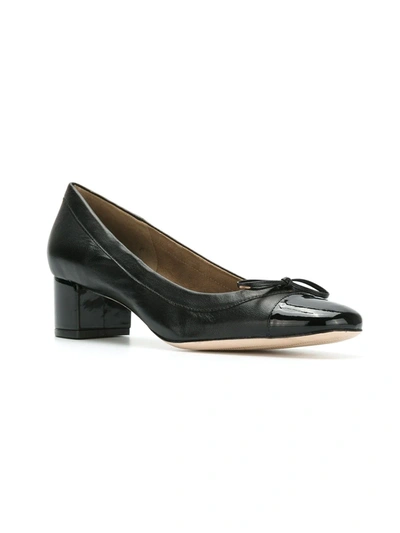 Sarah Chofakian Amour Bow-embellished Pumps In Black
