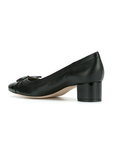 Shop Sarah Chofakian Amour Bow-embellished Pumps In Black