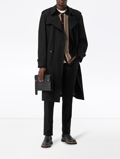 Shop Burberry The Westminster Heritage Trench Coat In Black