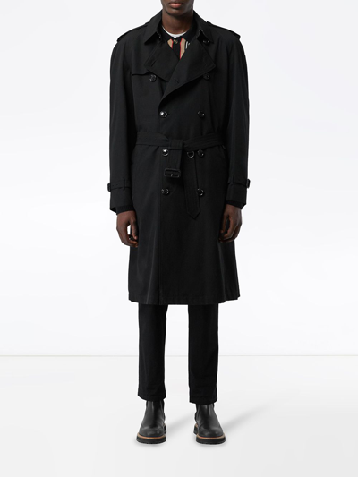 Shop Burberry The Westminster Heritage Trench Coat In Black