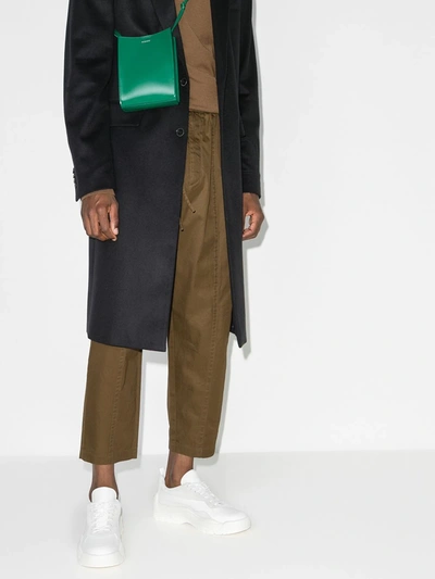 Valentino Two-tone Leather And Suede Gumboy Sneakers In White