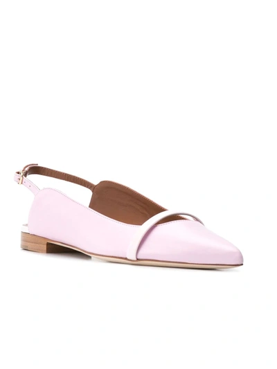 Shop Malone Souliers Marion Flat Ballerina Shoes In Pink