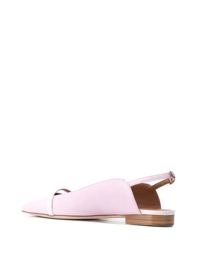 Shop Malone Souliers Marion Flat Ballerina Shoes In Pink