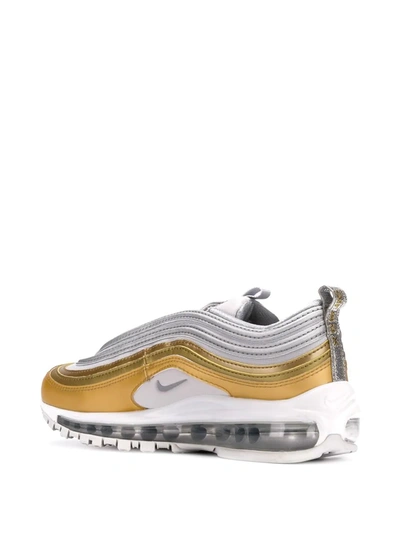 Nike Air Max 97 Se Metallic Leather And Mesh Sneakers In Grey