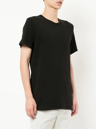 Rag & Bone Classic Crewneck Slim Fit Cotton T-shirt In Black