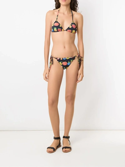 Shop Amir Slama Two-piece Bikini Set In Black