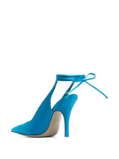 Attico Turquoise Venus Slingback 105 Pumps In Blue
