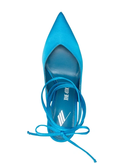 Attico Turquoise Venus Slingback 105 Pumps In Blue