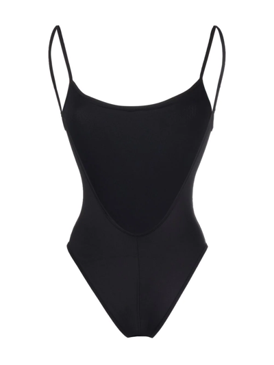 Shop Manokhi Scoop-neck Swimsuit In Black