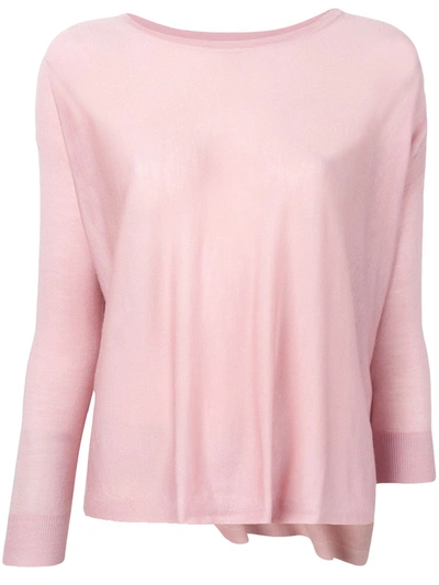 Shop Sottomettimi Plain Knitted Top In Pink