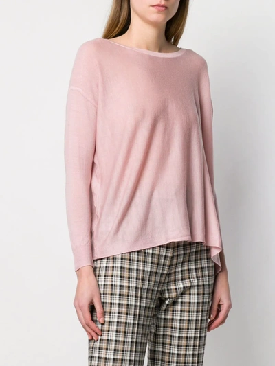 Shop Sottomettimi Plain Knitted Top In Pink