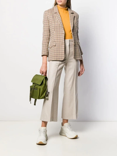 Shop Dorothee Schumacher Cropped Hoop-detail Trousers In Neutrals