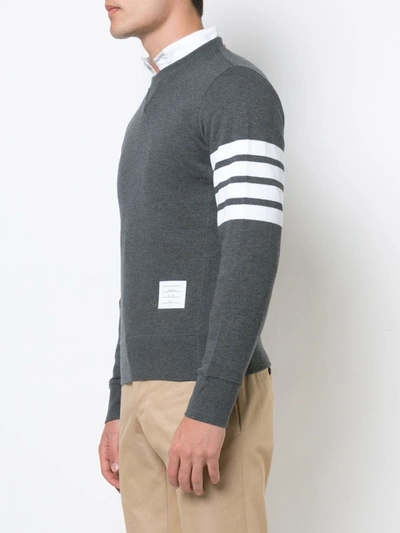 Thom Browne Engineered 4-bar Jersey Sweatshirt In Grey