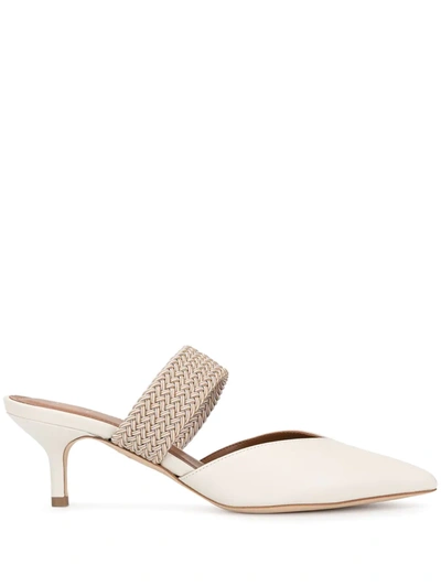 Shop Malone Souliers Maisie Mid-heeled Mules In Neutrals
