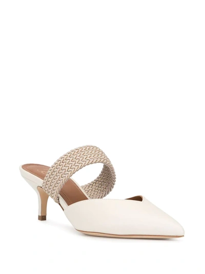 Shop Malone Souliers Maisie Mid-heeled Mules In Neutrals