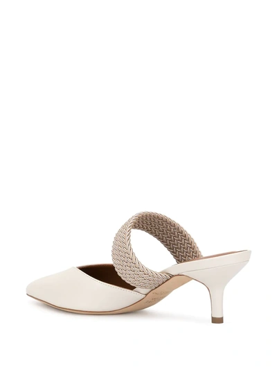 Shop Malone Souliers Maisie Mid-heeled Mules In Neutrals