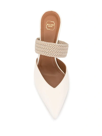 Shop Malone Souliers Maisie Mid-heeled Mules In Neutrals