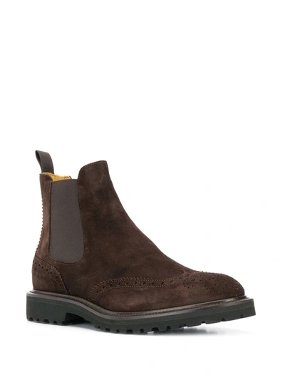 Shop Scarosso Keith Chelsea Boots In Brown