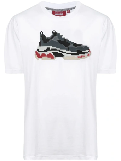 Shop Mostly Heard Rarely Seen 8-bit Pixel Sneakers T-shirt In White