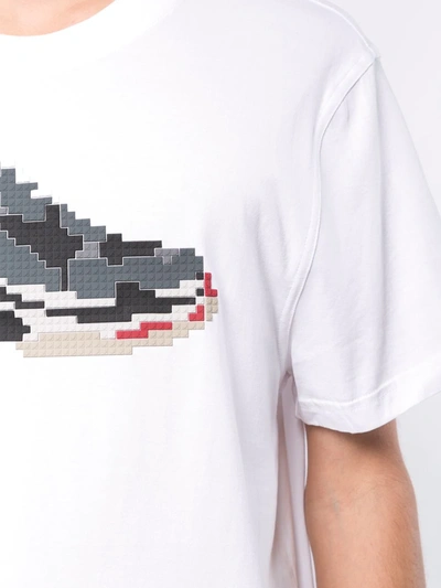 Shop Mostly Heard Rarely Seen 8-bit Pixel Sneakers T-shirt In White