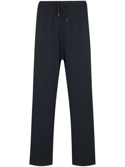 Shop Derek Rose Marlowe Straight-leg Pajama Trousers In Grey