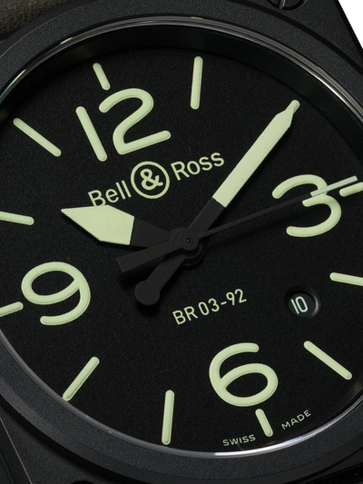Shop Bell & Ross Br 03-92 Nightlum 42mm In Black And Green