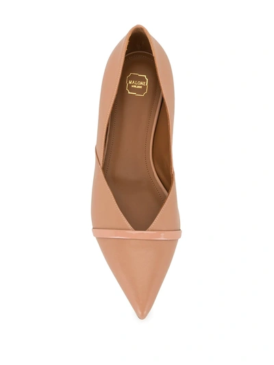 Shop Malone Souliers Colette Ballerina Pumps In Pink