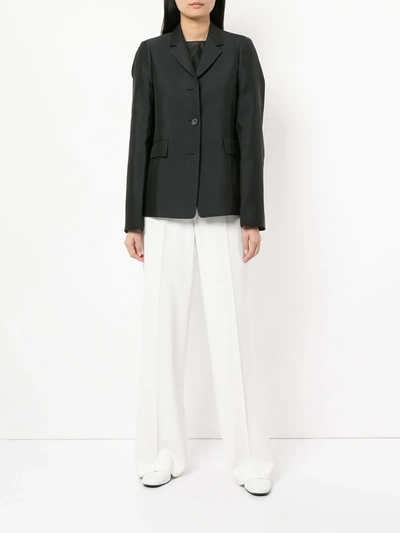 Shop Jil Sander Single-breasted Tailored Blazer In Black