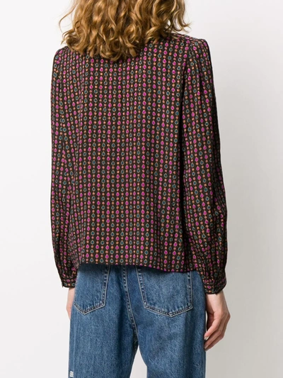 Pre-owned Lanvin Card Decks Print Shirt In Black