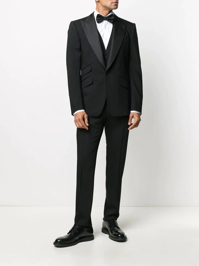 Shop Dolce & Gabbana Three-piece Suit In Black