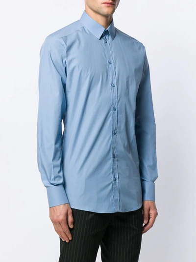Shop Dolce & Gabbana Long Sleeves Shirt In Blue