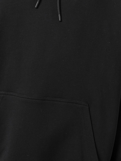 Msgm Logo-print Long-sleeve Hoodie In Black
