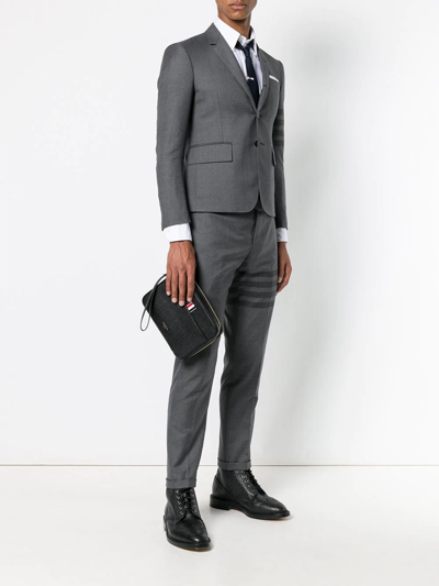 Thom Browne Textured Zip Pouch In Black