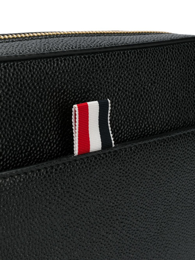 Thom Browne Textured Zip Pouch In Black