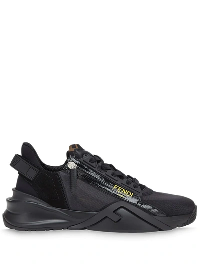 Shop Fendi Flow Sneakers In Black