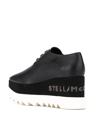 Shop Stella Mccartney Elyse Studded Lace-up Shoes In Black