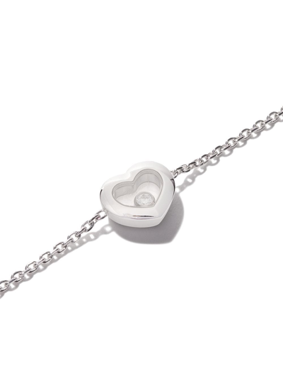 Chopard 18kt White Gold Happy Diamonds Icons Bracelet In White Gold