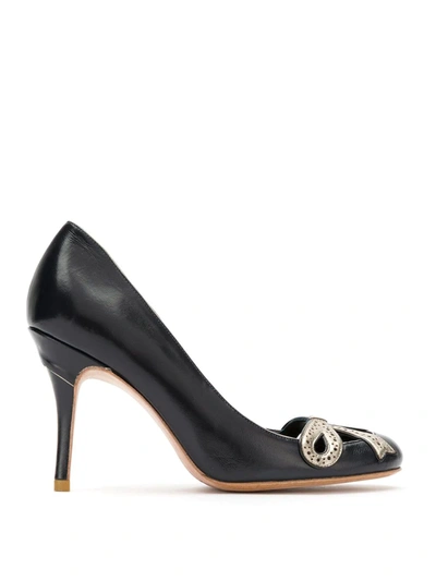 Shop Sarah Chofakian Audrey Pumps In Black