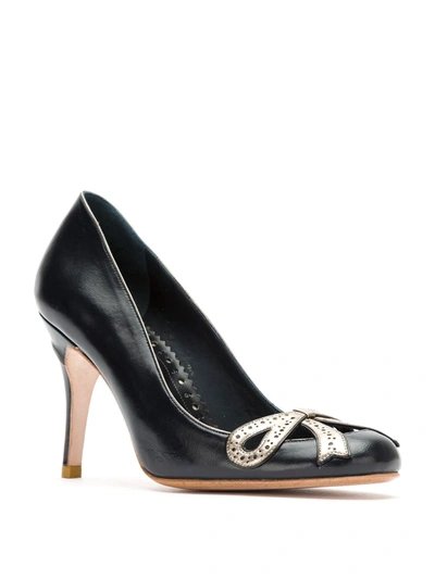 Shop Sarah Chofakian Audrey Pumps In Black