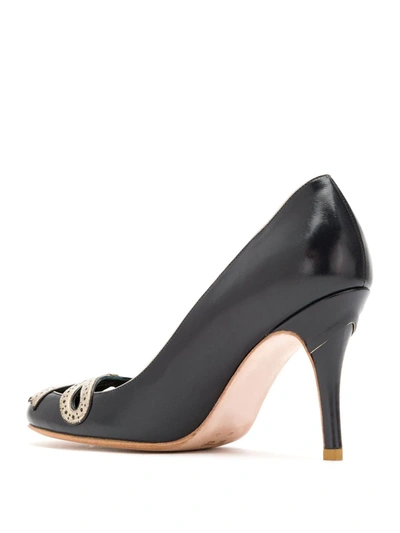 Shop Sarah Chofakian Audrey Pumps In Black