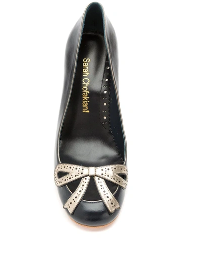 Sarah Chofakian Audrey Pumps In Black