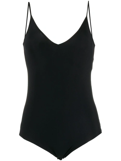 Shop Jil Sander V-neck Bodysuit In Black